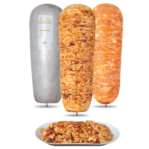 Golden Chicken Doner Kebab made from tender, seasoned chicken meat, slow-grilled to perfection